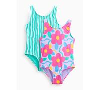 Retro Floral Stripe Swimsuit 2 Pack 5-6 years