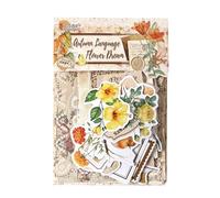 Retro Florals Scrapbook Sticker Set with Elegant Flower Designs for Journaling Projects and Creative Gift Paper Craft Sticker