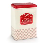 Tala Originals Plain Flour Storage Tin, Red, 12.5x9.3 cm | Durable & Stylish Kitchen Storage for Freshness & Easy Access