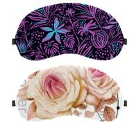 Retro Flower 2-Pack Light-Blocking Soft Breathable Sleeping Mask Eye Patch