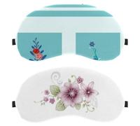 Retro Flower 2-Pack Light-Blocking, Soft, Breathable Sleeping Masks Blindfold Sleep Masks
