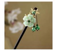 Retro Flower Hairpin For Women Floral Tassel Hair Stick Elegant Vintage Wooden Girls Accessories 1pc(Color03)