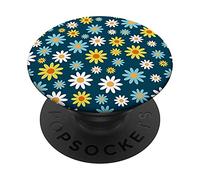 Retro Flower Hippie Daisy 60s 70s Aesthetic Style & Fashion PopSockets Swappable PopGrip