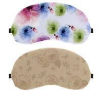 Retro Flower Pattern 2-Pack Light-Blocking Soft Breathable Sleep Mask Eye Masks Sleeping Mask