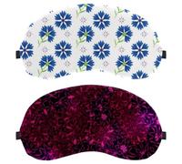 Retro Flower Pattern Pink Rose 2-Pack Light-Blocking, Soft, Breathable Sleeping Masks Blindfold Sleep Masks
