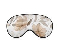 Retro Flower Pattern Sleep Mask with Adjustable Strap, Breathable Sleep Masks for Women Men, Soft Eye Mask for Side Sleepers, Travel, Office Nap, Airplane & Blocking Light