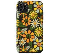 Retro Flower Power Hippie Floral Peace Pattern Case for iPhone 11 Pro Max