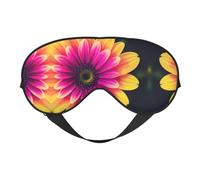 Retro Flower Print Soft Eye Mask - Comfortable Sleep, Blocks Light, Full Eye Coverage, Ideal for Travel, Meditation