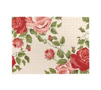 Retro Flower Printed,500 Pieces Puzzles for Adults-Wooden Jigsaw Puzzle for Adults Elderly