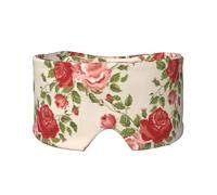 Retro Flower Printed, Full Eye Covers Light Blocking Eye Mask Sleep Eye and Ear Muffs
