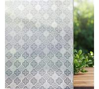 Retro Flower Texture Window Film Sticker Bathroom Confidential Decoration, 50Cm X 2M
