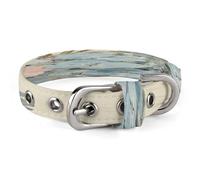 Retro Flowers Pet Collar, Oxford Cloth Pet Collar 7.9-10.4 Inch, Soft Breathable Adjustable Dog Collar with Safe Buckle, Durable Wear-Resistant Collar for Puppy Dogs and Cats