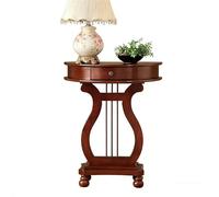 Retro Fluted Half Moon Console TableNarrow Entryway Sofa Table with Solid Wood Legs for Living Room Hallway & FoyerStylish Light Walnut Accent Furniture