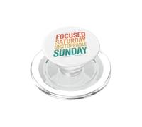 Retro Focused Saturday Unstoppable Sunday Motivation PopSockets PopGrip for MagSafe