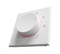 Retro for dial Thermostat Non Programmable Temperature Controller for Gas Boiler Electric Heater Underfloor Heating White 12cm Height(BHT-101GAL)