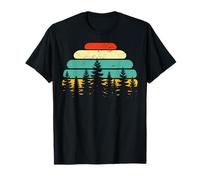 Retro Forest Nature Trees Outdoor Wildlife Woods Hiking T-Shirt