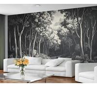 Retro Forest Wallpaper for Living Room - Peel and Stick Wallpaper, Medieval Landscape Bedroom Wall Paper, Large Wall Mural & Nature Painting Home Decor, Self Adhesive