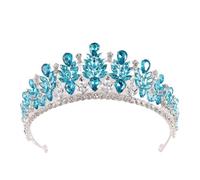 Retro Forest Wine Red Crystal Diadem Leaf Tiaras for Party Birthday Costume | Royal Queen Bridal Crown Luxury Wedding Dress Hair Costume Accessories