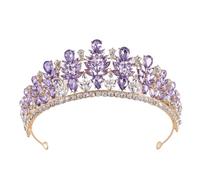 Retro Forest Wine Red Crystal Diadem Leaf Tiaras for Women | Royal Queen Bridal Crown Luxury Wedding Dress Hair Costume Accessories