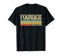 Retro Founder Profession Job Title Co Worker Idea T-Shirt