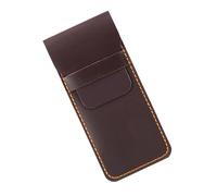 Retro Fountain Pen Case Leather Protector Sleeve Multifunctional Pencil Pouch for Men Women Office Supplies Vintage Leather Case