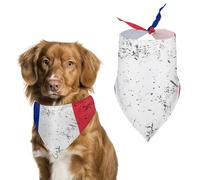 Retro France Flag Dog Bandanas,Adjustable Neck Pet Scarf for Small to Large Pets,Stylish And Comfortable Accessories for Dogs & Cats