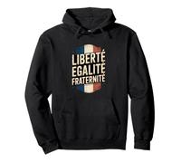 Retro France Flag Freedom Equality Fraternity Patriotic Meme Pullover Hoodie