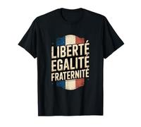 Retro France Flag Freedom Equality Fraternity Patriotic Meme T-Shirt