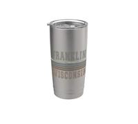 Retro Franklin Wisconsin Stainless Steel Insulated Tumbler