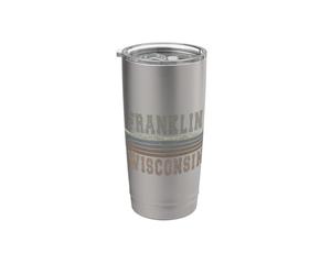 Retro Franklin Wisconsin Stainless Steel Insulated Tumbler