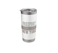 Retro Freeport New York Stainless Steel Insulated Tumbler
