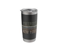 Retro Freeport New York Stainless Steel Insulated Tumbler