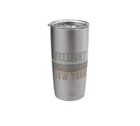Retro Freeport New York Stainless Steel Insulated Tumbler