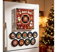 Retro Fridge Magnets NFC Music Player Set with 9 Pcs Vinyl Record,128MB Programmable Music Player NFC Enabled,Reusable,Unique Aesthetic MusicGifts for Home Office, For Lover (#G)