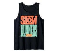 Retro Funky Street Art Slow Runners Club Running Jogging Tank Top