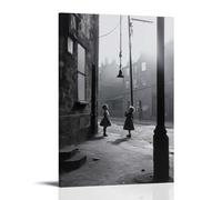 Retro Funny City Street Print Canvas Wall Art Posters: Aesthetic Prints for Bedroom, Dorm Room Decor 16x24inch(40x60cm)