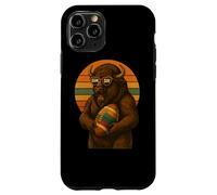 Retro Funny Football Bison Game Day Vintage Shirt Case for iPhone 11 Pro