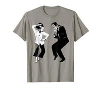 Retro Funny Frankenstein Monster And Bride Dancing Halloween T-Shirt