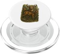 Retro Funny Hunter Deer Faded Nature Vintage forest 90s Cute PopSockets PopGrip for MagSafe