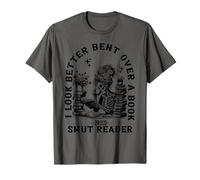 Retro Funny I look Better Bent Over A Book Smut Reader Tee T-Shirt