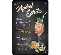 Retro Funny Metal Sheet Signs Aperol Spritz, Wall Decoration, 6x8 Inch