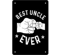 Retro Funny Metal Sheet Signs Best Uncle Ever, Wall Decoration, 6x8 Inch