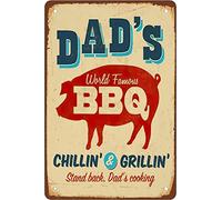 Retro Funny Metal Sheet Signs Dad's Bbq, Wall Decoration, 6x8 Inch
