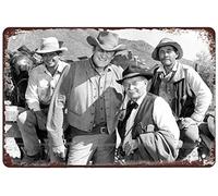 Retro Funny Metal Sign Sheet Signs Tin Sign,Cast Of Gunsmoke,Outdoor Home Wall Decoration Retro Metal Tin Sign 8X12 Inches