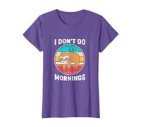 Retro Funny Morning Person I Don't Do Mornings T-Shirt