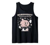 Retro Funny Neurodiversity Not All Great Mind Think Alike Tank Top
