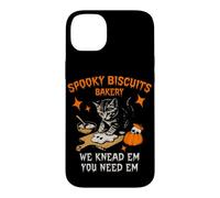 Retro Funny Spooky Biscuits Club Cat Lovers Pastry Halloween Case for iPhone 14 Plus