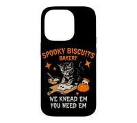 Retro Funny Spooky Biscuits Club Cat Lovers Pastry Halloween Case for iPhone 14 Pro