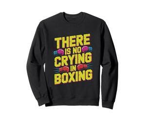 Retro Funny There Is No Crying In Boxing Funny Boxing Gloves Sweatshirt