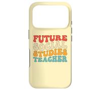 Retro Future Social Studies Teacher Funny Economics Case for iPhone 17 Pro